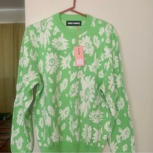 NWT Double Rainbouu Daisy Tripping Sweater M